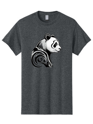 Panda-Bear Mens Graphic Tee, 100% Cotton, Casual Summer Wear