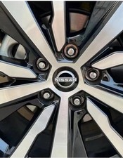 4x 2.5inch Wheel Center Hub Caps Fits Nissan Pathfinder Rogue Kicks Black Silver