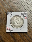 1892 P Barber Silver Quarter BU Uncirculated MS+ PL Proof Like Coin (Raw18489)