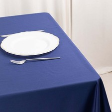 70" x 70" NAVY BLUE Scuba Polyester Square TABLECLOTH Wedding Table Linens Party