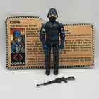 GI Joe 1982-83 Cobra Enemy Soldier 100% Complete Vintage Figure With File Card