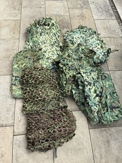 6 x Camouflage Netting. 1 Piece c.2m x 2.8m: 5 Pieces c.1m x 7m.