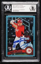 BAS 2011 Topps Update Wal-Mart Blue Todd Frazier #US270 BGS Authentic Auto ow6