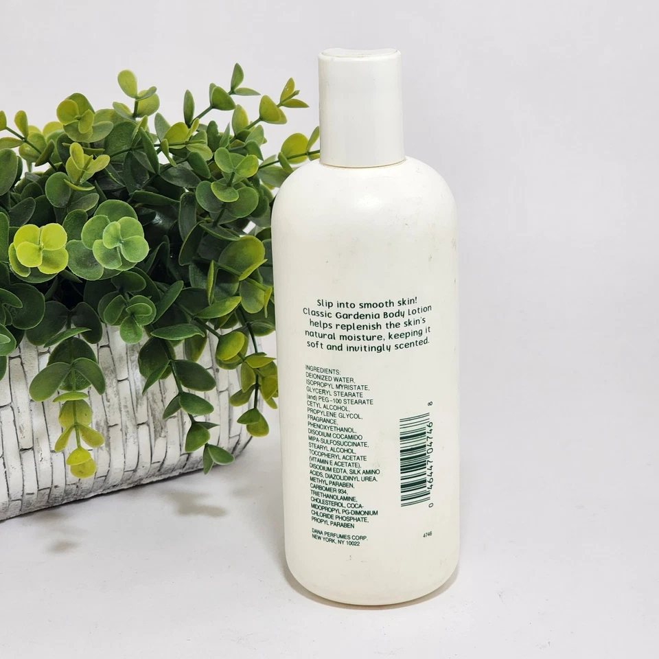 Loção Corporal Dana Classic Gardenia Lavish 12 fl oz/355 ml Descontinuada Muito Bom Estado - Imagem 3 de 3