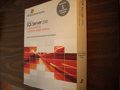 Microsoft SQL Server 2005 Enterprise IA64 (1 Processor License)(Windows)