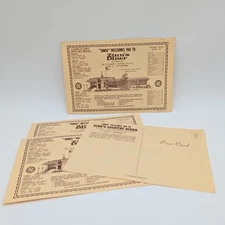 Vintage 80s Zinn’s Country Diner 4 Postcards Amos Denver Pennsylvania Dutch 9x6