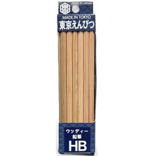 Hokusei Pencil Tokyo Pencil Woody HB 12-Piece Set 47001from JP