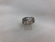 Sterling Silver .925 6.5mm Wide Braid Design Band Size 10