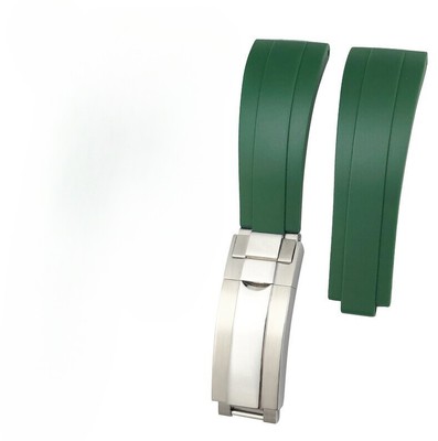 Premium Silicone Watch Band Straps Mens Oyster Rubber Bracelet 21mm for Datejust