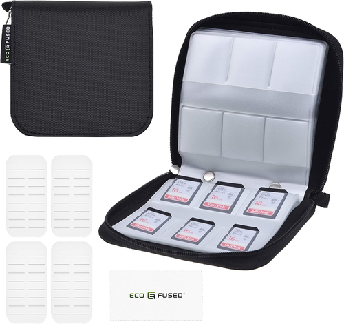 Eco-Fused Custodia per Schede Di Memoria - Contiene Fino a 44X SD, SDHC, Micro S
