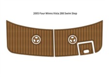 Tappetino da pavimento Four Winns Vista 288 2005 piattaforma nuoto barca EVA schiuma teak ponte
