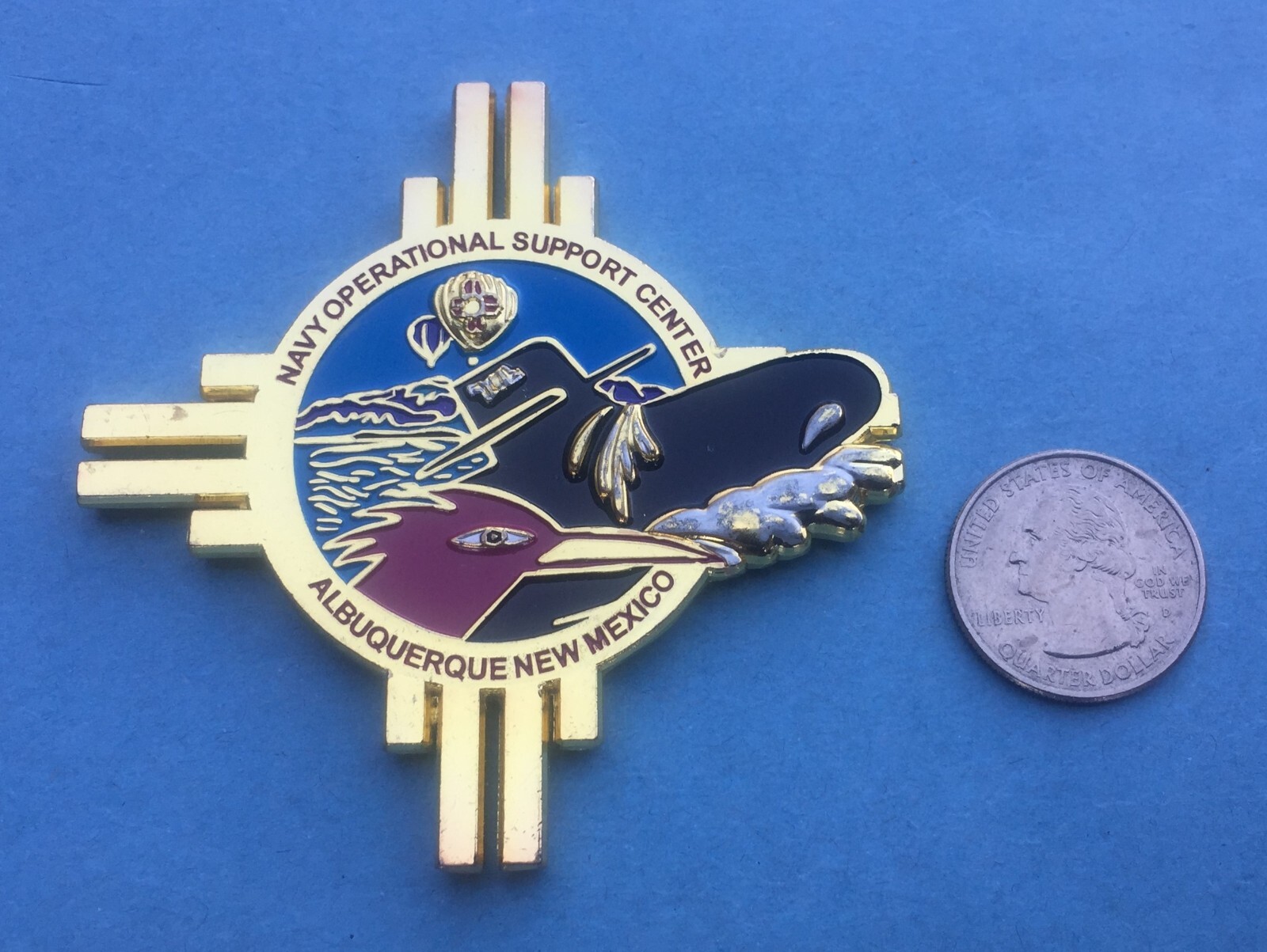 US NAVY CHALLENGE COIN - NAVY OPERATIONAL SUPPORT CENTER / ALBUQUERQUE, NM / CPO