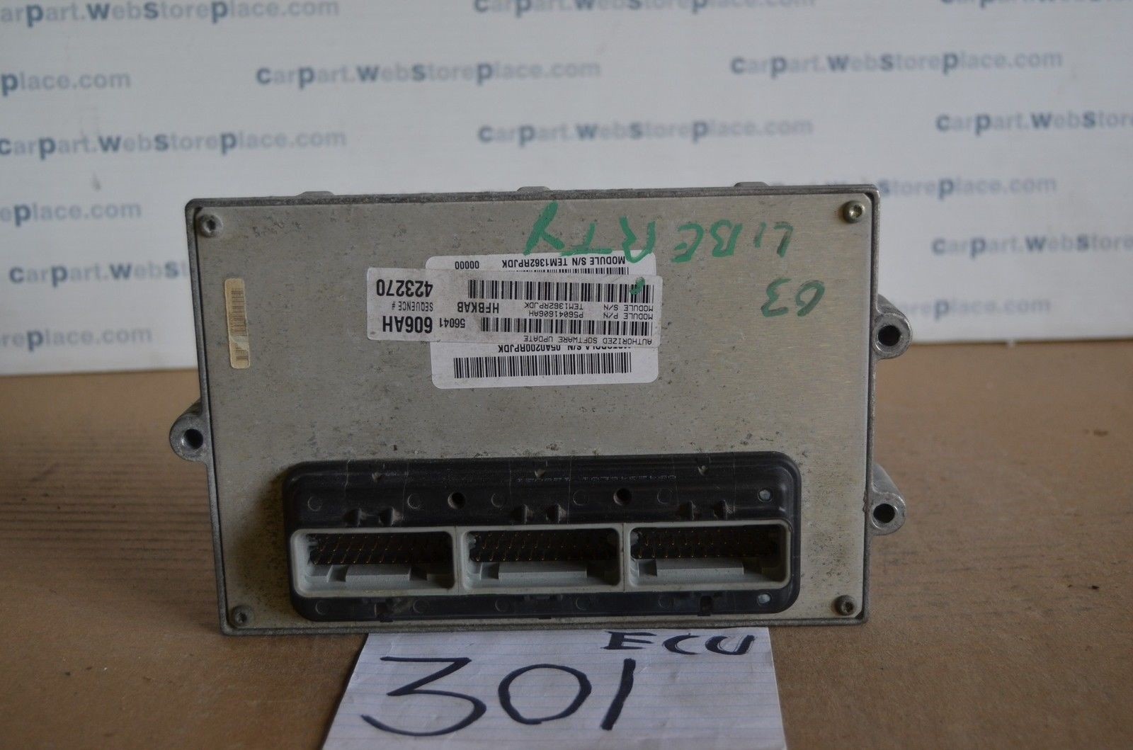 2003 Jeep Liberty  #301  Engine Computer ECM ECU ( P56041606AH )
