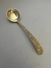 S. Kirk & Son Repousse Floral Solid Sterling Silver Round Bowl Cream Soup Spoon