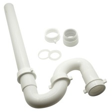 Thrifco 4401983 1983-T 1-1/2 Inch x PVC S-Trap with Nut & Washer