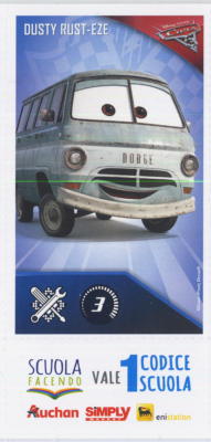 Disney Pixar Simply CARS 3 Auchan McQueen Lightning Card Action Figure - No School Points