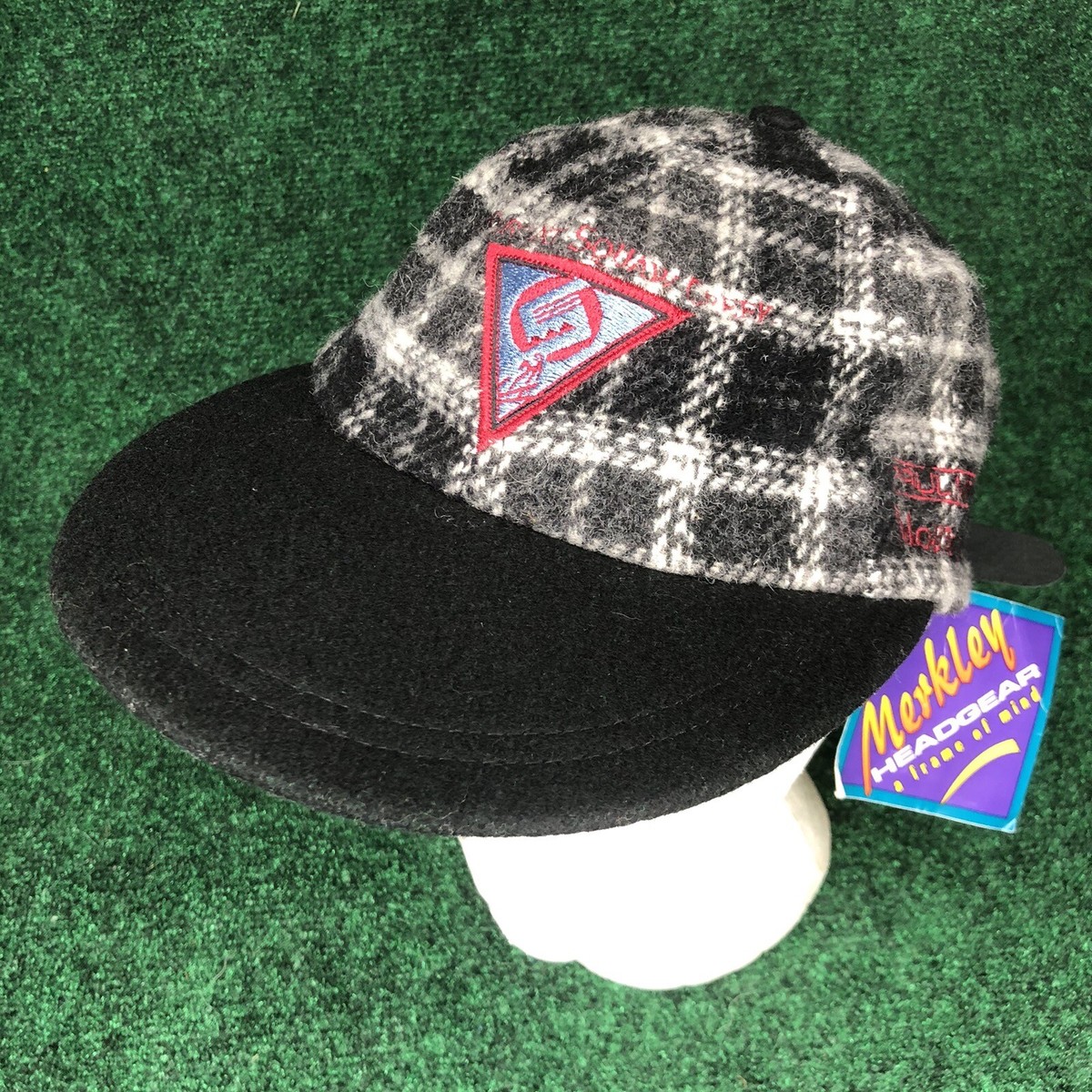 Vintage Merkley Headgear Plaid Hat Resort At Squaw Creek