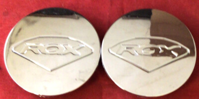 Rox Rims TWO RARE ROX 317/318/319 CAP401K68 Wheels Center Caps CHROME 9641/9642 ...