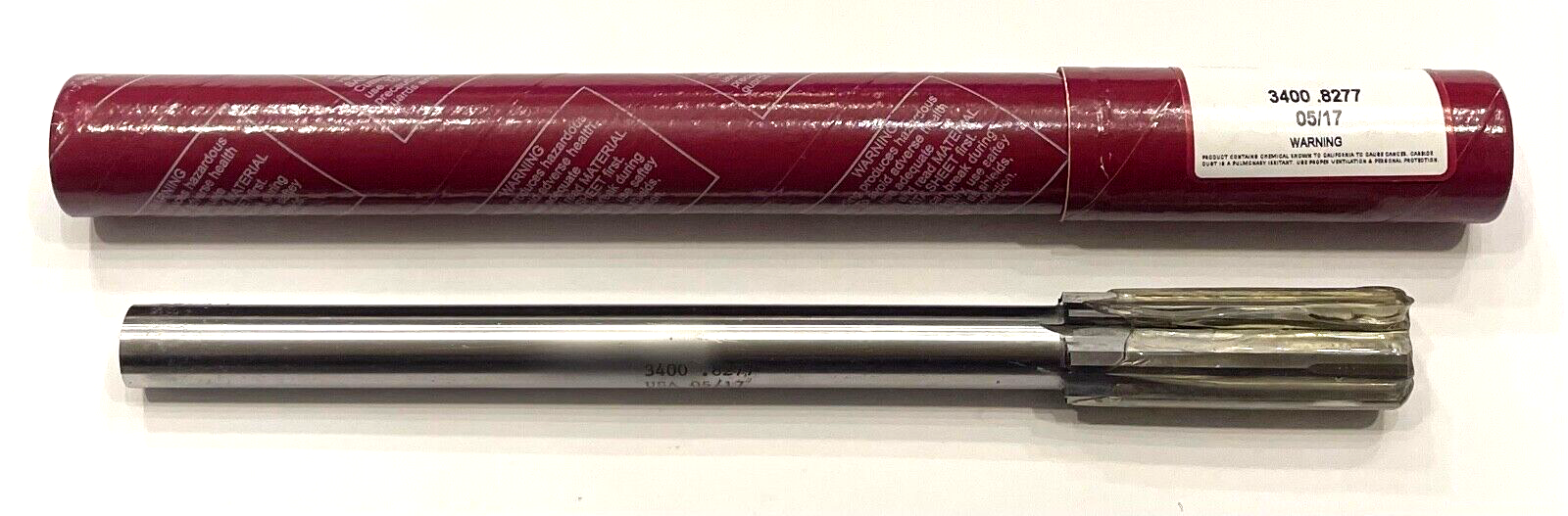 Lexington .8277 Carbide Tipped Chucking Reamer Straight Shank Straight