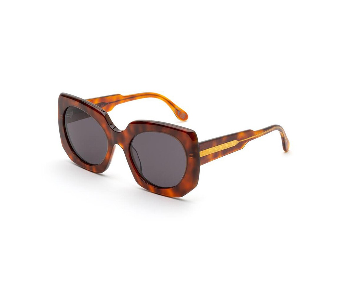 Marni Square Sunglasses Jellyfish Lake BZU Blonde Havana 56mm Marni Eyewear Jellyfish Lake Blonde Havana LB Sunglasses 0PR  main image 4