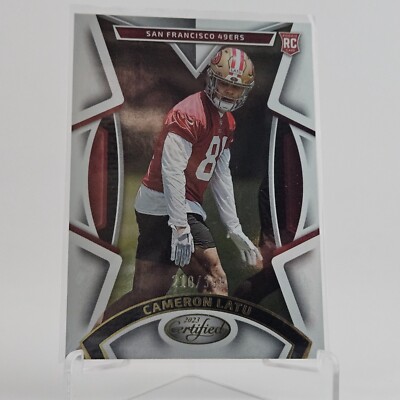 2023 Panini Certified, CAMERON LATU, RC/BASE MIRROR, /399