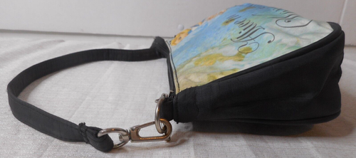 Disney Alicia en el País de las Maravillas Negro Nailon Bolso de Mano Pequeño Pulsera Lentejuelas - Imagen 6 de 15