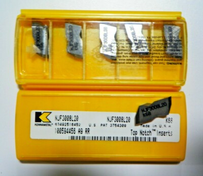 10 NEW KENNAMETAL NJF 3008L20 K68 CARBIDE INSERTS            P118S