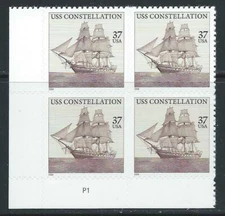 US #3869 MNH Plate Block 2004 USS Constellation [P1 LL]