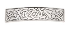 Silver Celtic Knot Bird Hair Barrette