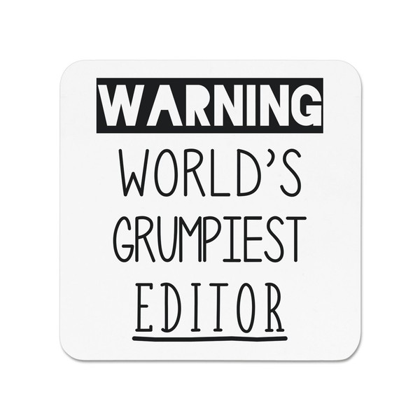 Warnung World's Grumpiest Editor KüHlschrankmagnet MüRrisch Toll Best Journalist-image