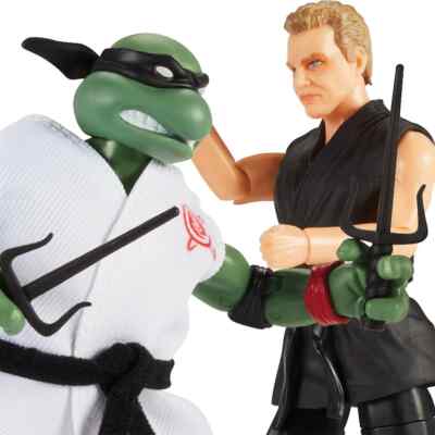 Teenage Mutant Ninja Turtles Vs Cobra Kai – 2 Pack Raph E John Kreese – Action Figure Da 6 Pollici – Articolato Con Accessori