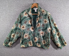 Petite Sophisticate Vtg Women's Colourful Crazy Pattern Festival Silk Jacket - S