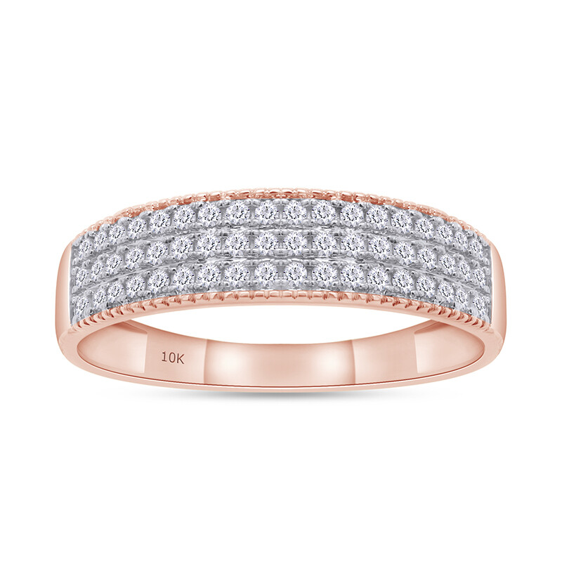 2/7 Ct Natural Round Diamond Mens Wedding Eternity Band Ring 10K White ...