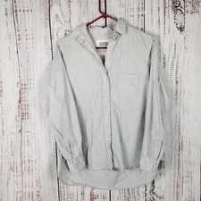 Grayson The Hero Button Up Shirt Sz 02 Small Gray Cotton Long Sleeve Minimalist