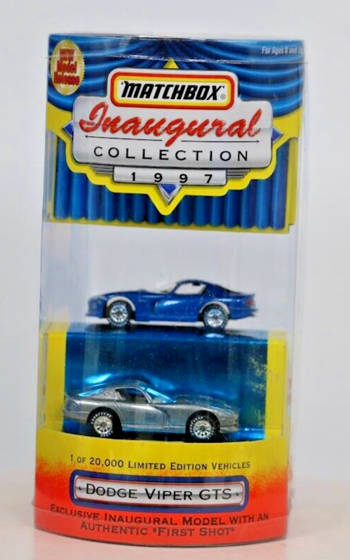 MATCHBOX INAUGURAL COLLECTION 1997   DODGE VIPER GTS SET!!! 34338-12