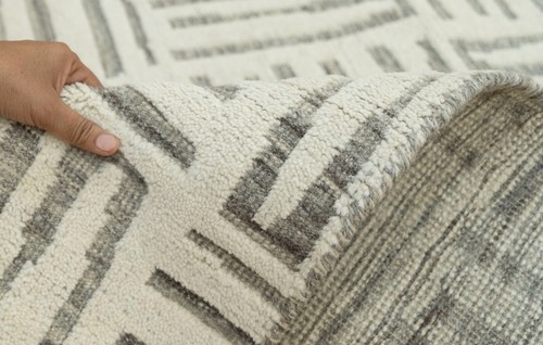 Modern Rag Grey beige desginer Area Decorative Bohemian Bedroom Dining room rugs - Picture 3 of 8