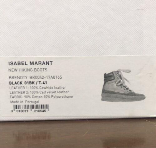 Isabel Marant Brendty Hiking Boots Size 41 W Box GREAT Condition