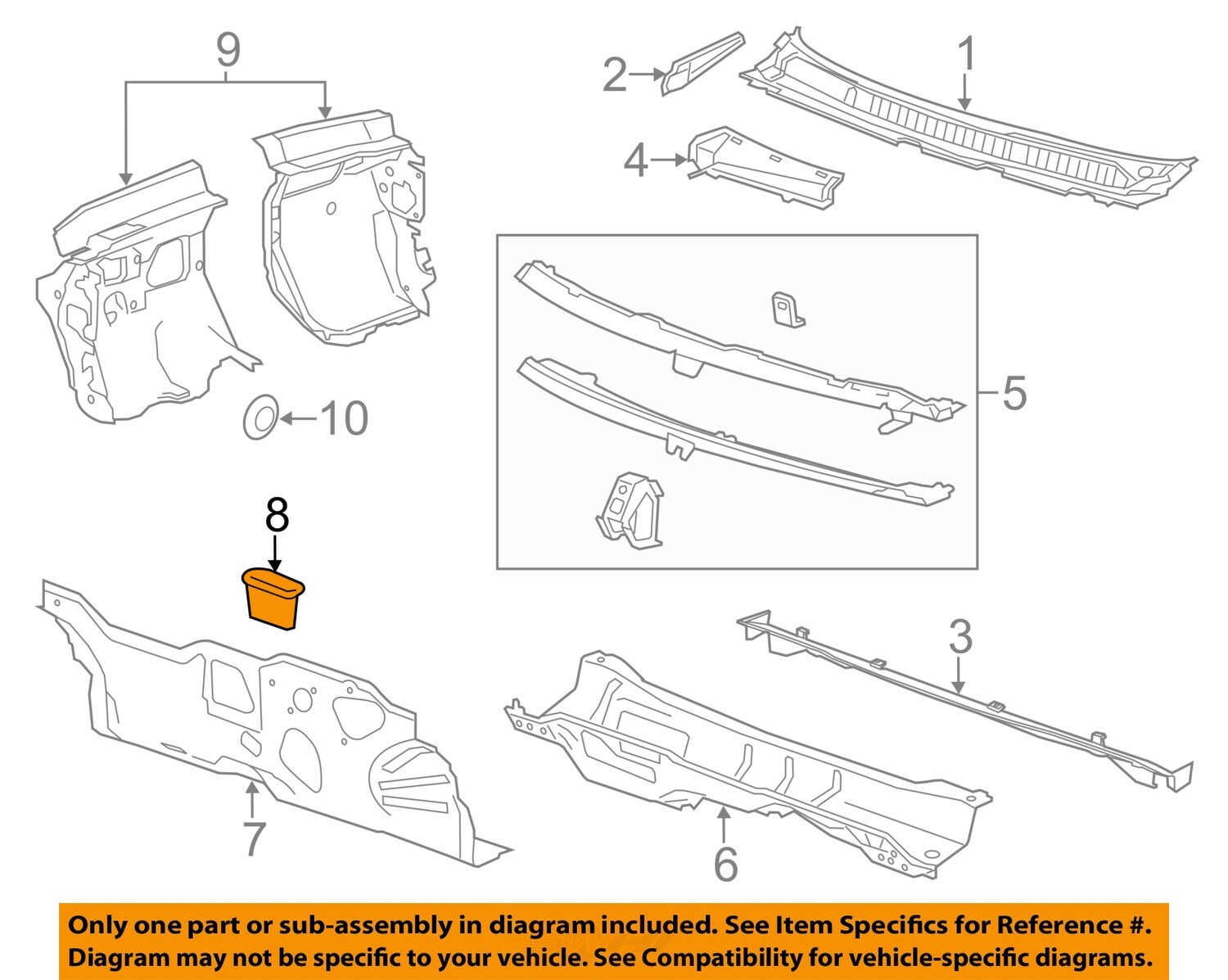 GM OEM Cowl-Drain Tube 13414817 | eBay 