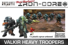 Wargames Atlantic Iron Core Valkir Heavy Troopers 1 X Sprue Unboxed  28mm 1/56 