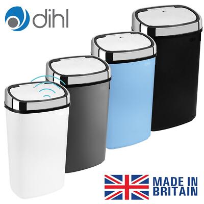 Dihl 50L Küchen Sensor Eimer Automatisch Batteriebetrieben Mülleimer Made in UK
