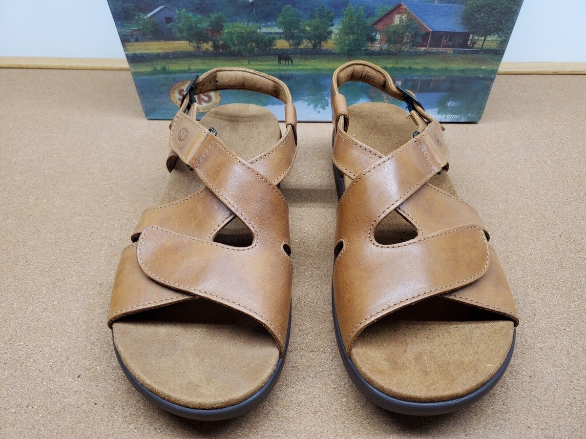 Sandali In Pelle Da Donna Caramel Laminato - Foto 9