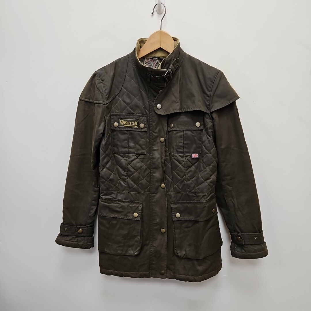 Belstaff Vintage Gold Label Wax Cotton Paisley Biker Coat Belstaff Vintage Gold Label Wax Cotton Paisley Biker Coat