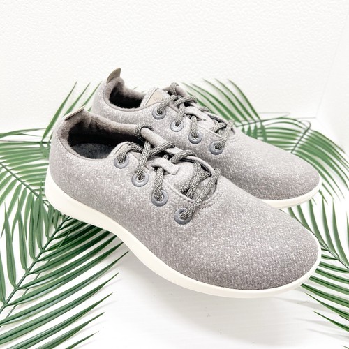 Allbirds Women's Wool Runners Sneaker Athletic Shoes Gray White Size 8