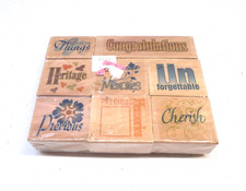 Holiday Special Occasions Congratulations Rubber Stamp Set Scrapbooking Crafts