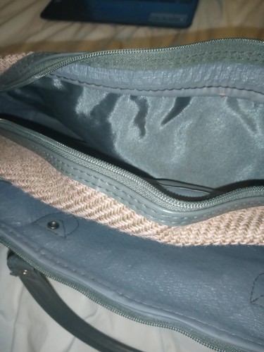 80s Palo Carry On Personal Vanity Luggage Piece Grey Leather Trimmed Pink Tweed - Picture 5 of 9