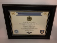 U.N. INTERIM ADMIN MISSION IN KOSOVO COMMEMORATIVE MEDAL CERTIFICATE ~ Type 1