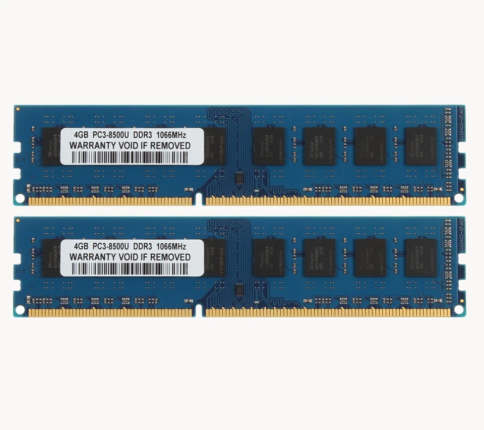 16GB 4PCS 4GB RAM PC3-8500U DDR3 1066MHz 240PIN Desktop DIMM Memory CPU Tested*- - Image 2 of 4