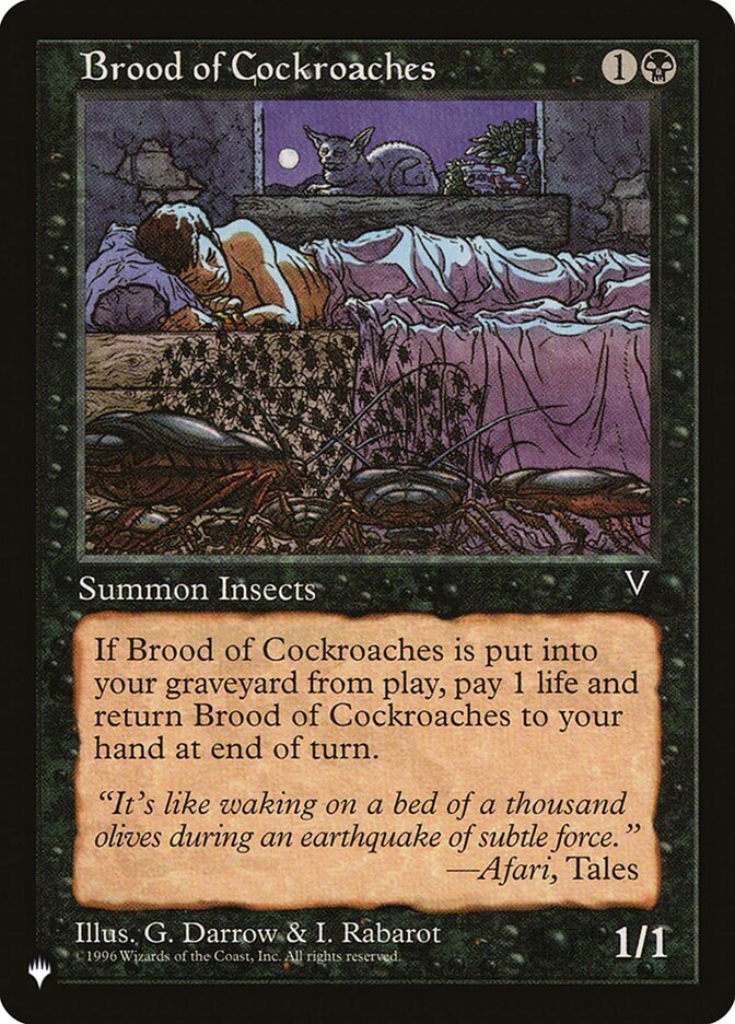 MTG Magic the Gathering Brood of Cockroaches (VIS-53/2869) The