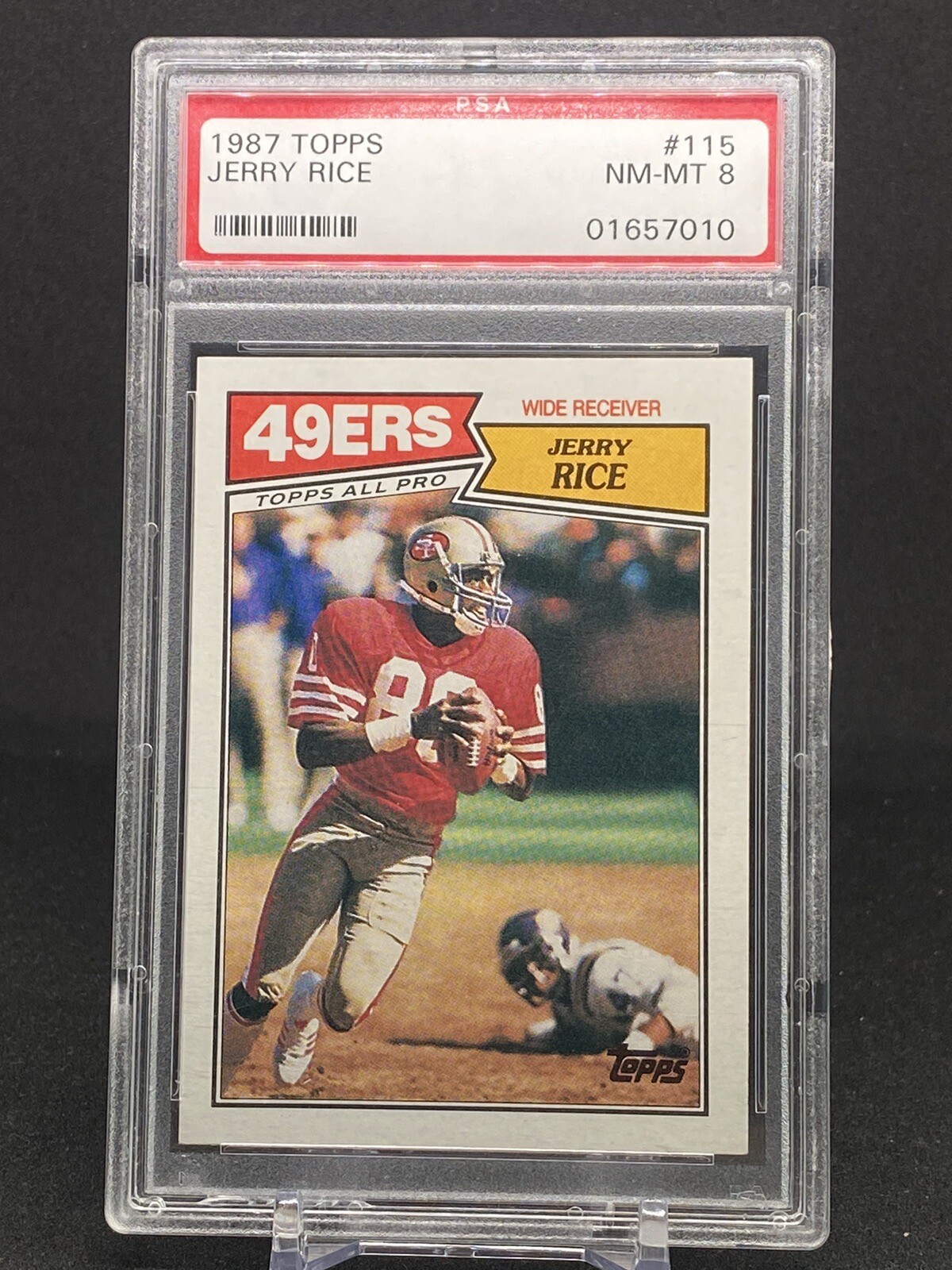 1987 Topps Jerry Rice #115 PSA 8 HOF