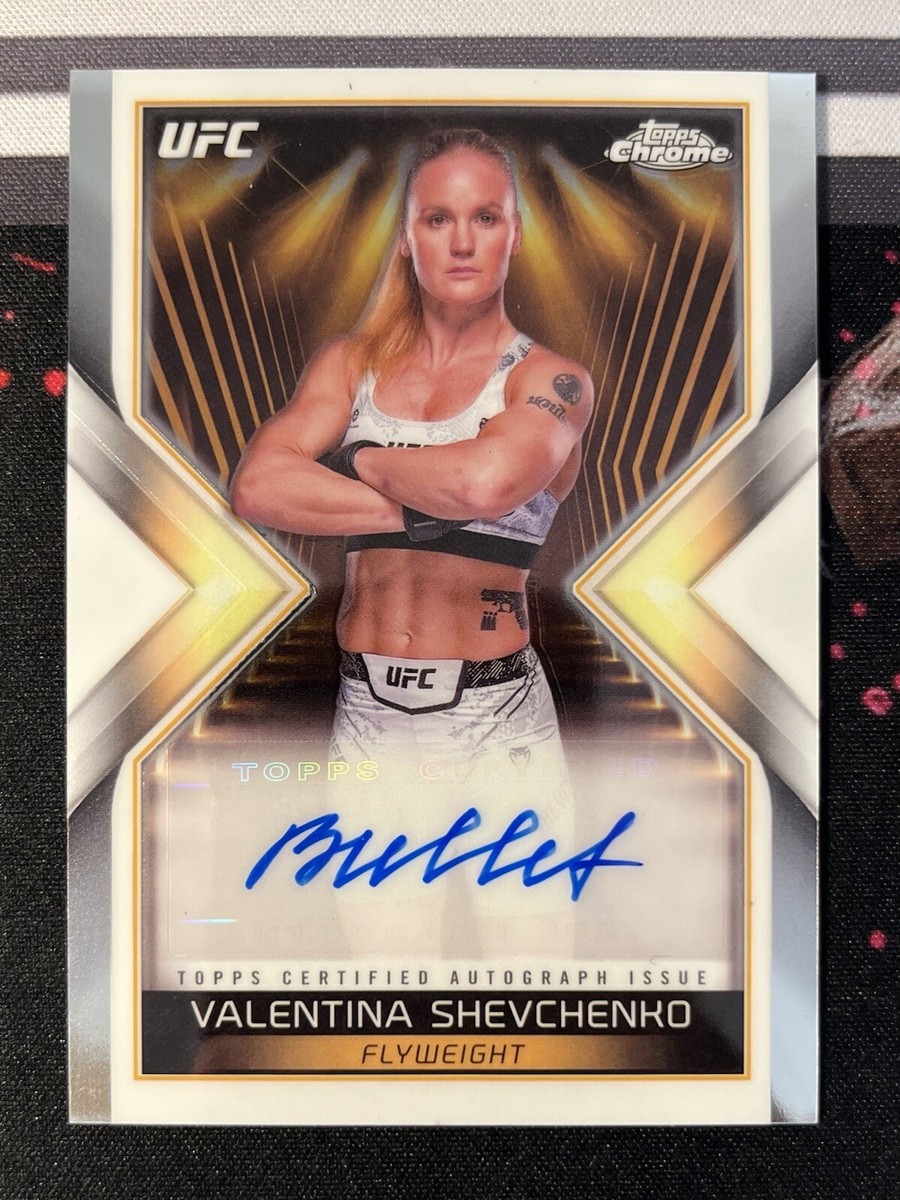 2024 Topps Chrome UFC Bullet Valentina Shevchenko Main Event Auto 